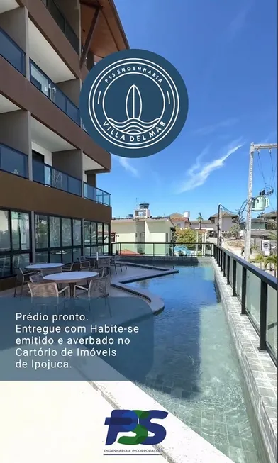 Foto 1 de Apartamento com 2 Quartos à venda, 11m² em Vila de Porto de Galinhas, Ipojuca