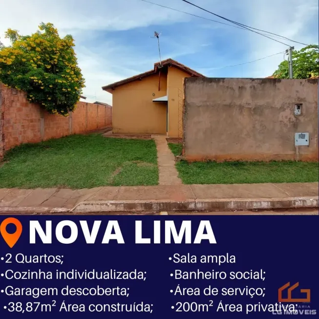 Foto 1 de Casa de Condomínio com 2 Quartos à venda, 39m² em Nova Lima, Campo Grande