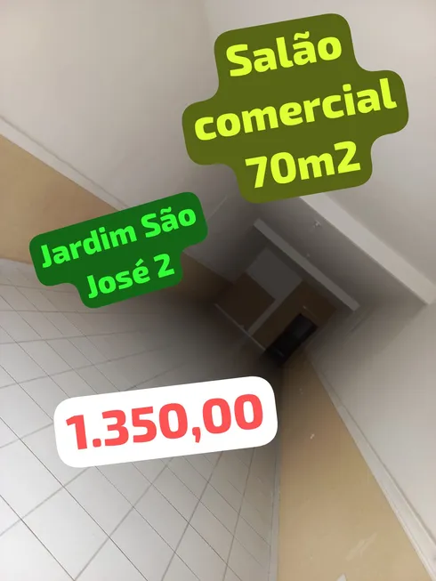 Foto 1 de Ponto Comercial para alugar, 70m² em Jardim Sao Jose II, São José dos Campos