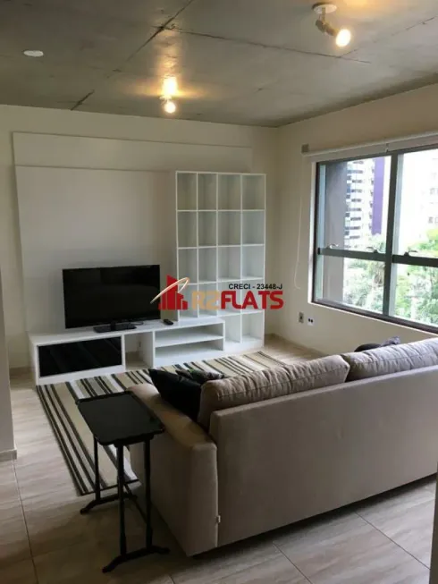 Foto 1 de Flat com 1 Quarto à venda, 70m² em Brooklin, São Paulo