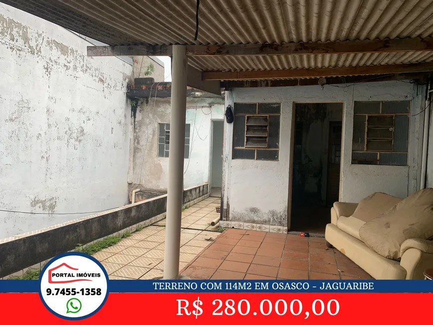 Foto 1 de Lote/Terreno à venda, 114m² em Jaguaribe, Osasco