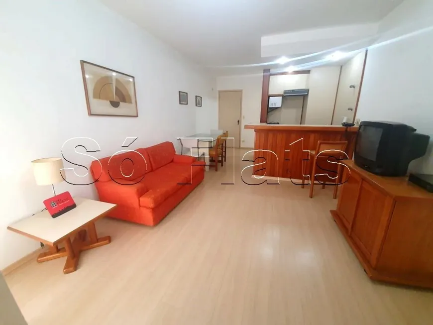 Foto 1 de Flat com 1 Quarto para alugar, 42m² em Jardins, São Paulo