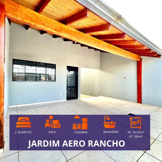 Foto 1 de Casa com 2 Quartos à venda, 76m² em Jardim Aero Rancho, Campo Grande