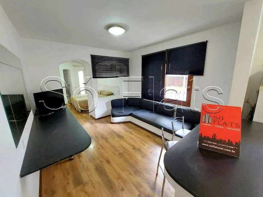 Foto 1 de Apartamento com 1 Quarto para alugar, 43m² em Jardins, São Paulo