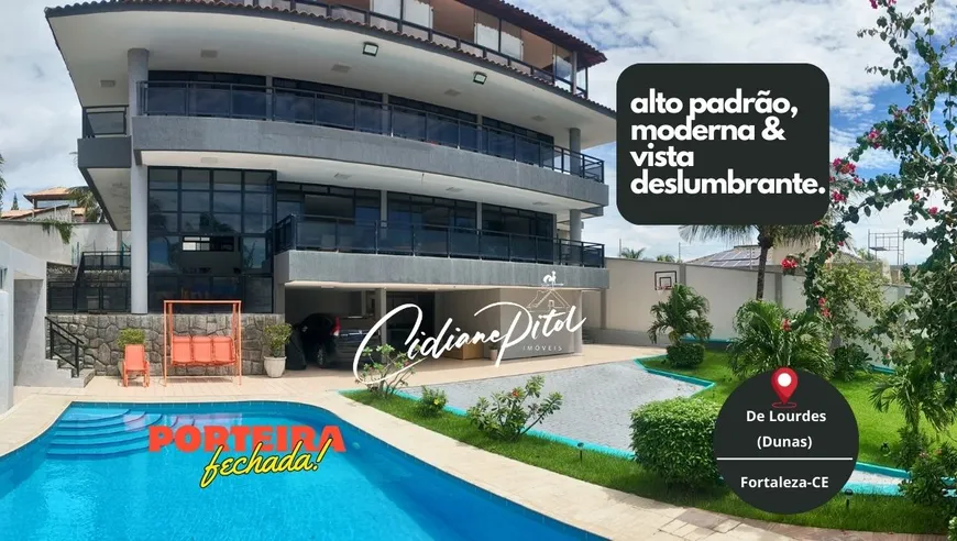 Foto 1 de Sobrado com 6 Quartos à venda, 825m² em De Lourdes, Fortaleza