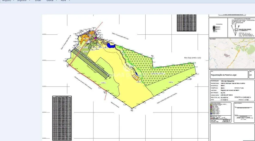 Foto 1 de Lote/Terreno à venda, 560440m² em Betim Industrial, Betim