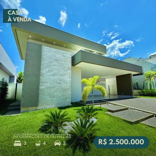 Foto 1 de Casa de Condomínio com 3 Quartos à venda, 210m² em Plano Diretor Sul, Palmas