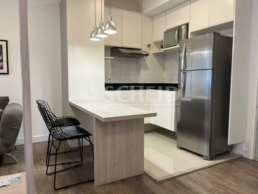 Foto 1 de Apartamento com 1 Quarto para alugar, 33m² em Santo Amaro, São Paulo