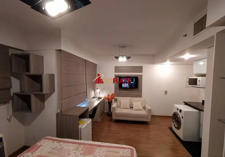 Foto 1 de Flat com 1 Quarto para alugar, 28m² em Moema, São Paulo