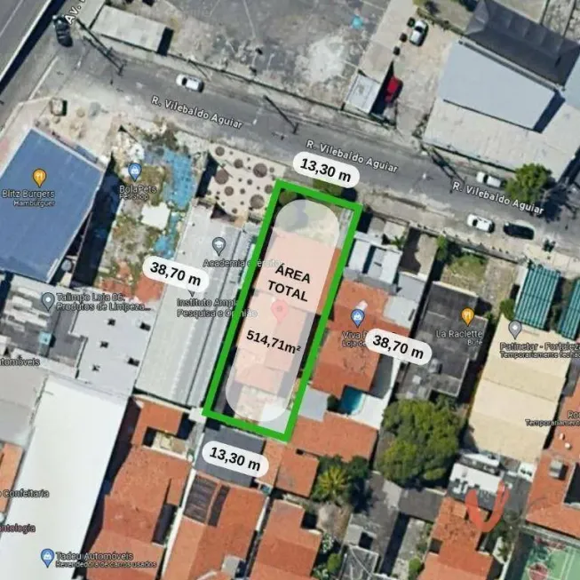 Foto 1 de Lote/Terreno à venda, 515m² em Cocó, Fortaleza