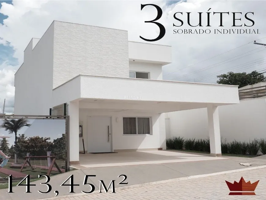 Foto 1 de Casa de Condomínio com 3 Quartos à venda, 143m² em Cardoso Continuação , Aparecida de Goiânia