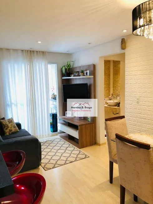 Foto 1 de Apartamento com 2 Quartos à venda, 50m² em Vila Augusta, Guarulhos