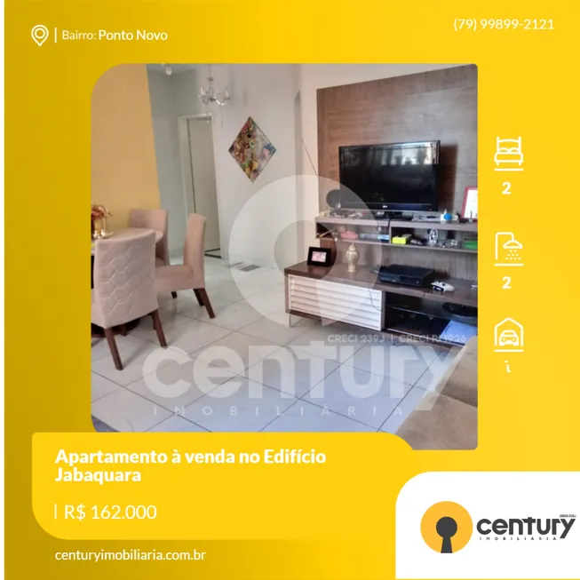 Foto 1 de Apartamento com 2 Quartos à venda, 87m² em Ponto Novo, Aracaju