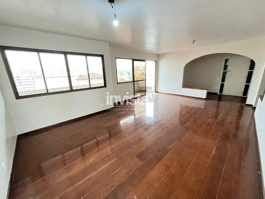 Foto 1 de Apartamento com 3 Quartos para alugar, 163m² em Boqueirão, Santos
