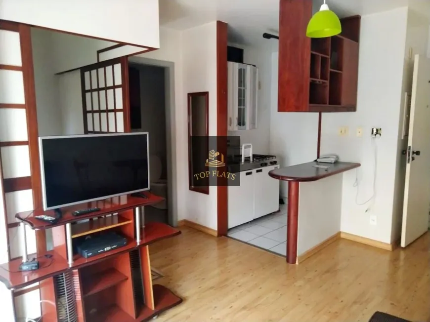 Foto 1 de Flat com 1 Quarto para alugar, 35m² em Moema, São Paulo