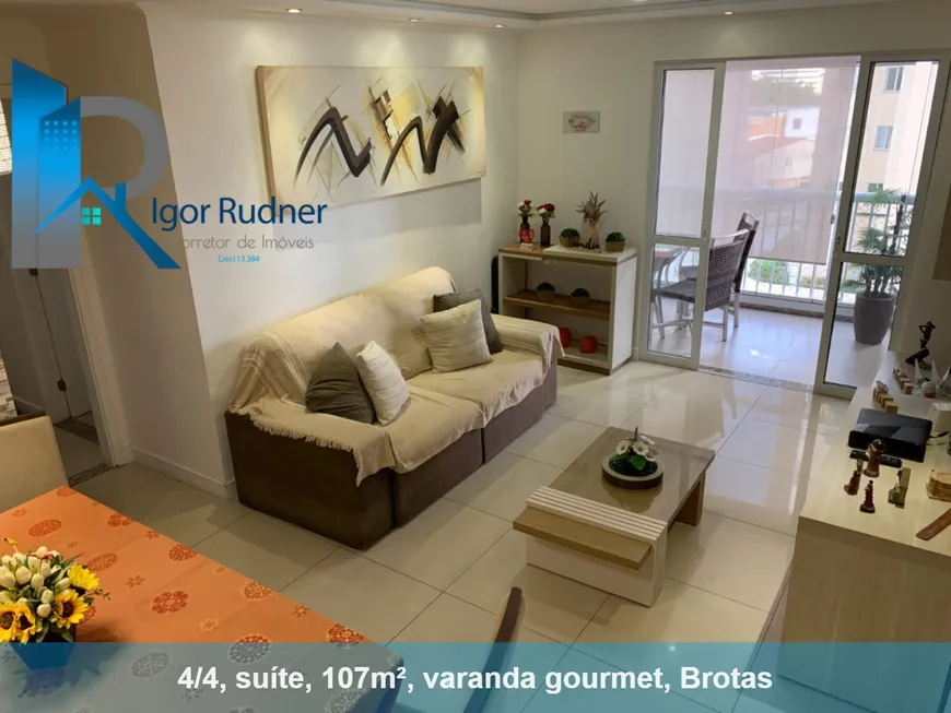 Foto 1 de Apartamento com 4 Quartos à venda, 107m² em Brotas, Salvador