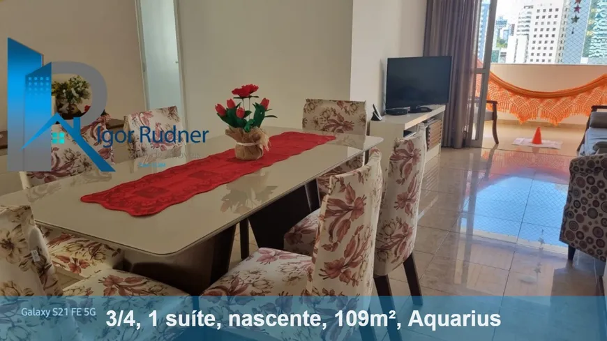 Foto 1 de Apartamento com 3 Quartos à venda, 104m² em Loteamento Aquarius, Salvador