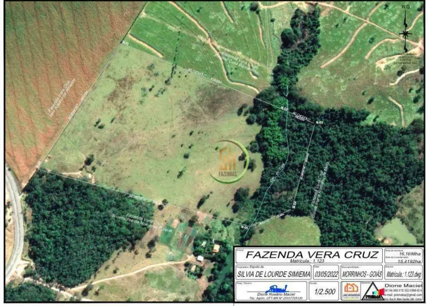 Foto 1 de Fazenda/Sítio com 1 Quarto à venda, 158268m² em Zona Rural , Morrinhos