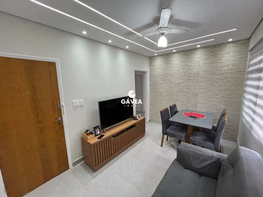 Foto 1 de Apartamento com 2 Quartos à venda, 55m² em Gonzaguinha, São Vicente