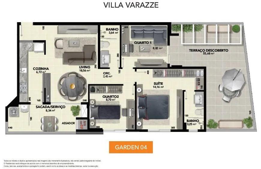 Foto 1 de Apartamento com 3 Quartos à venda, 84m² em Palmital, Paranaguá