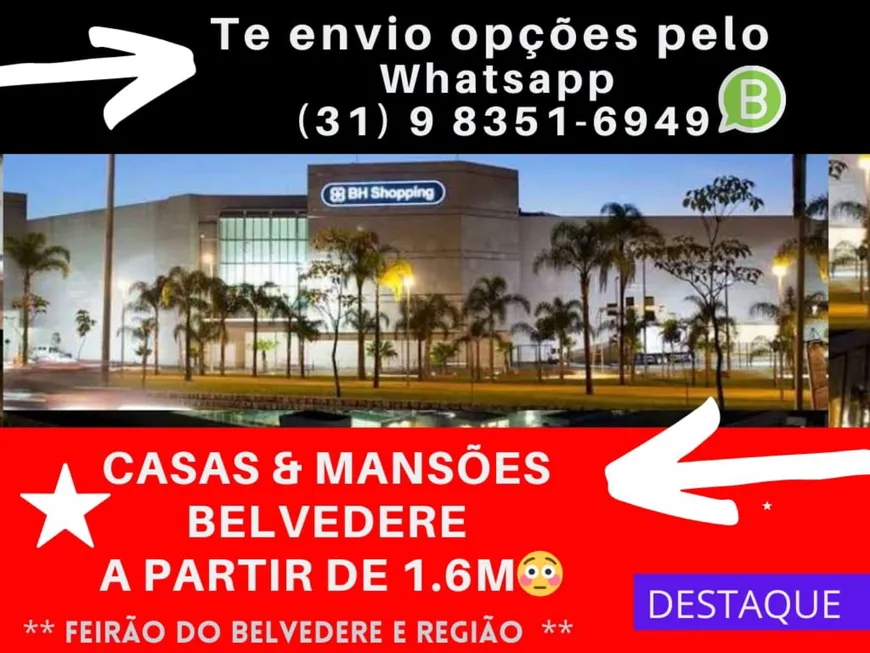 Foto 1 de Casa com 3 Quartos à venda, 450m² em Belvedere, Belo Horizonte