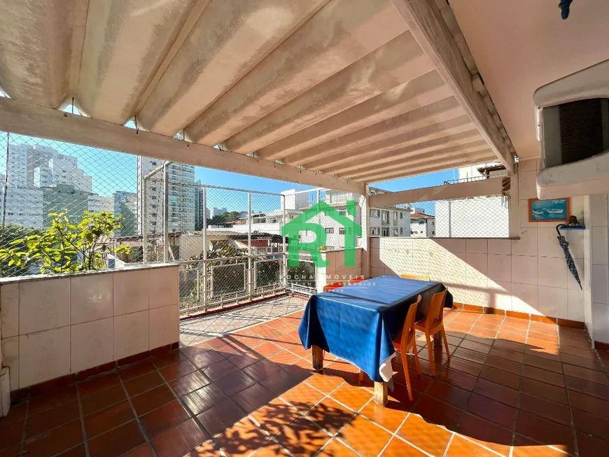 Foto 1 de Cobertura com 1 Quarto à venda, 106m² em Tombo, Guarujá