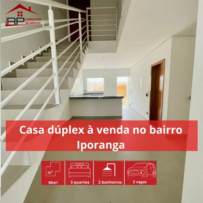 Foto 1 de Casa com 3 Quartos à venda, 90m² em Iporanga, Sete Lagoas