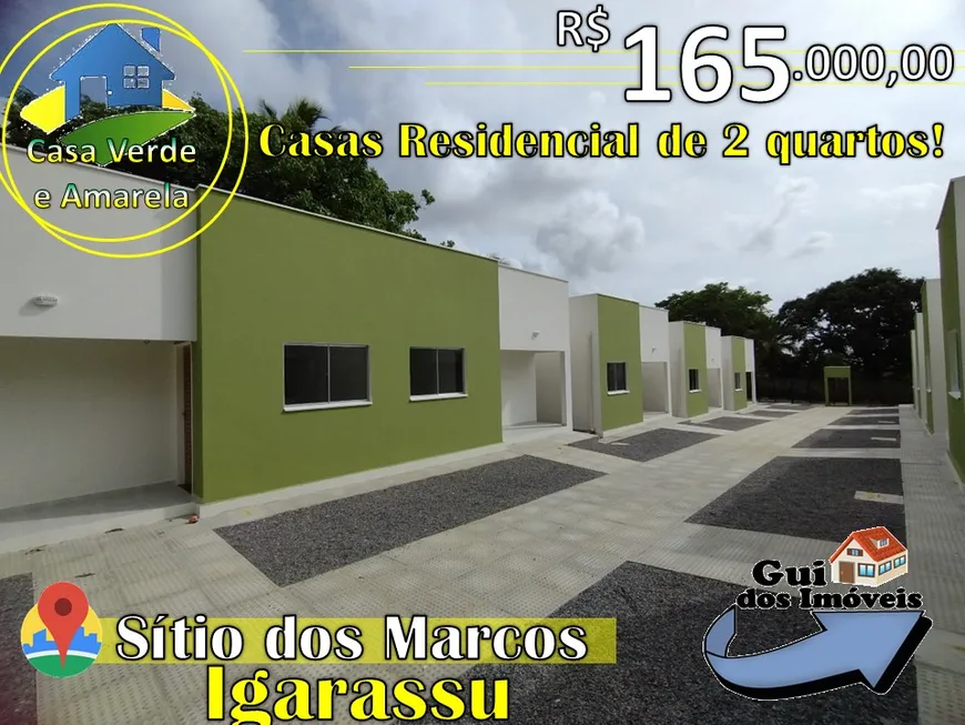 Foto 1 de Casa de Condomínio com 2 Quartos à venda, 50m² em Centro, Igarassu