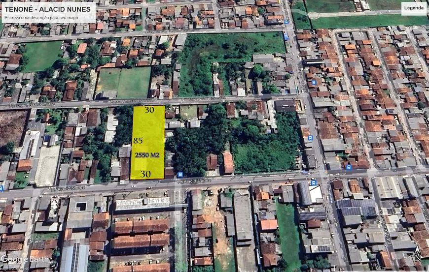 Foto 1 de Lote/Terreno à venda, 2550m² em Tenoné, Belém