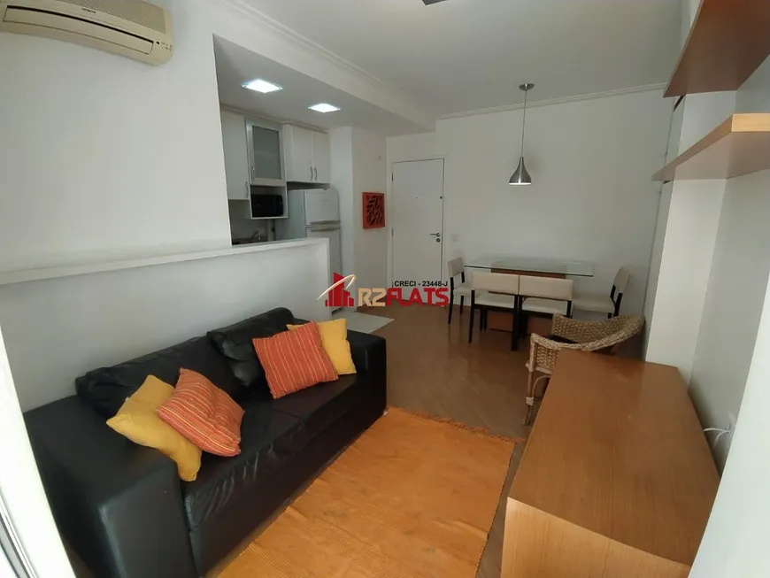 Foto 1 de Flat com 1 Quarto à venda, 52m² em Brooklin, São Paulo