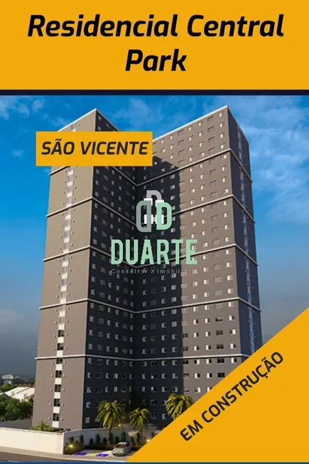 Foto 1 de Apartamento com 2 Quartos à venda, 47m² em Catiapoa, São Vicente