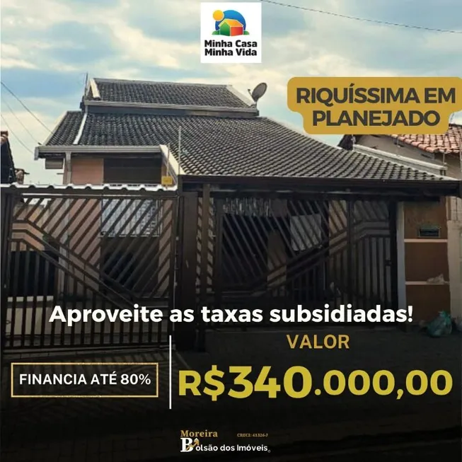 Foto 1 de Casa com 3 Quartos à venda, 110m² em Dic VI Conjunto Hab. Santo Dias Silva, Campinas