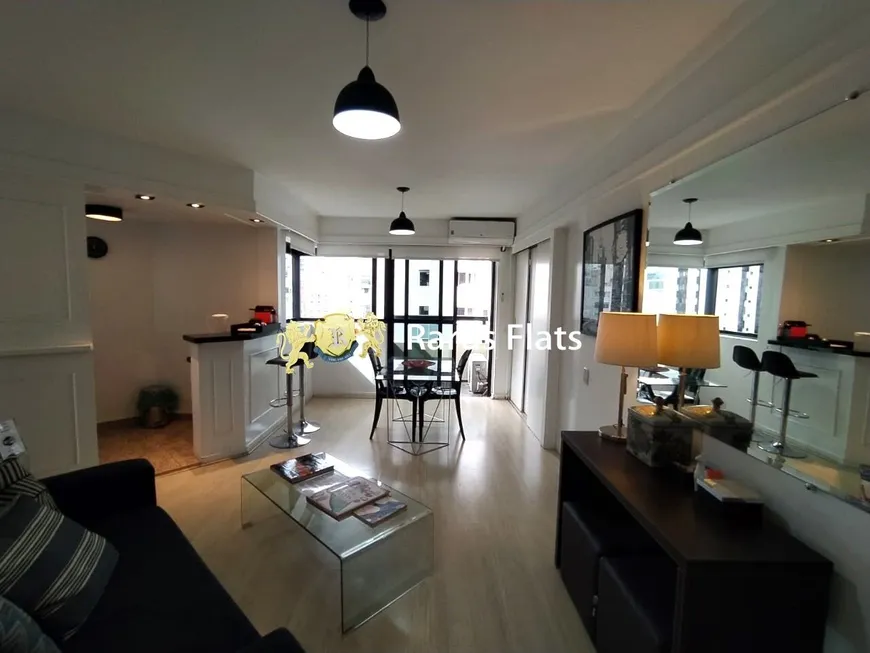 Foto 1 de Flat com 1 Quarto para alugar, 45m² em Jardins, São Paulo