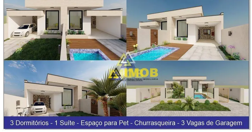 Foto 1 de Casa com 3 Quartos à venda, 85m² em Brejatuba, Guaratuba