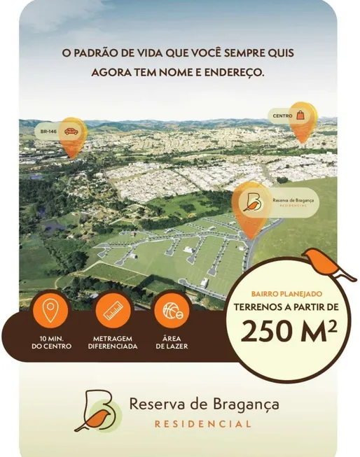 Foto 1 de Lote/Terreno à venda, 250m² em Residencial Quinta dos Vinhedos, Bragança Paulista
