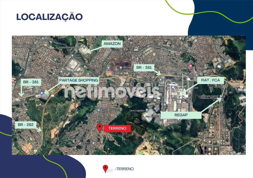 Foto 1 de Lote/Terreno à venda, 6994m² em Paulo Camilo, Betim