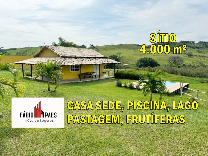 Foto 1 de Fazenda/Sítio com 2 Quartos à venda, 4000m² em Papucaia, Cachoeiras de Macacu