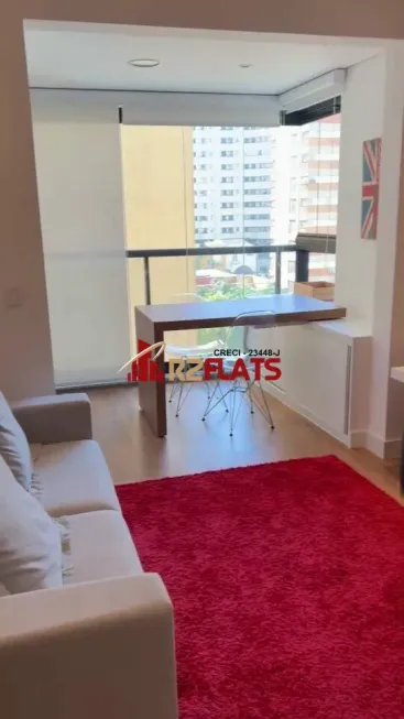 Foto 1 de Flat com 1 Quarto para alugar, 38m² em Jardins, São Paulo