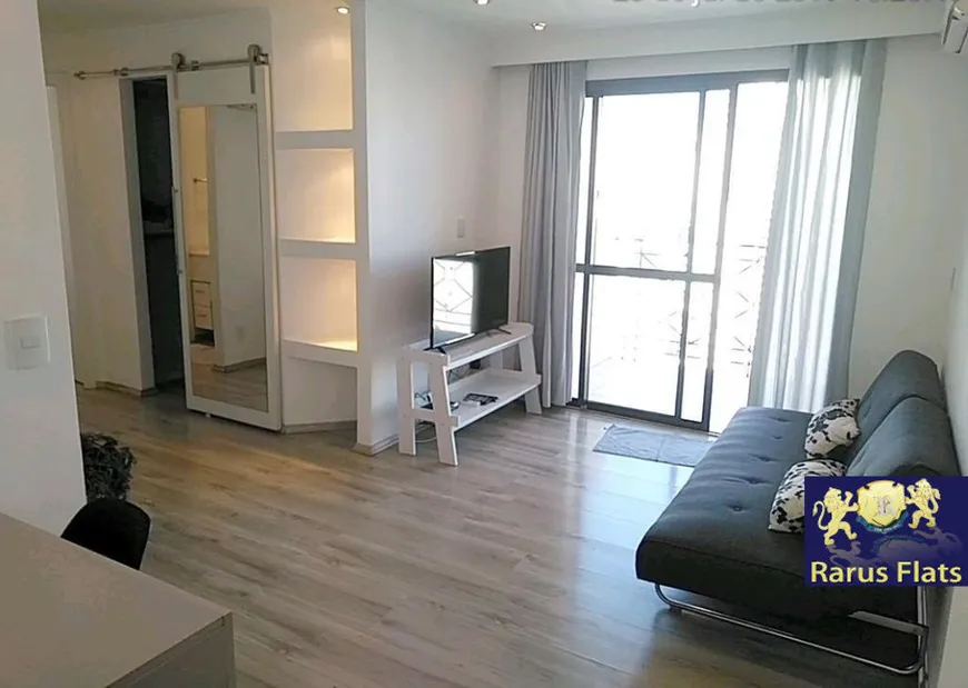 Foto 1 de Flat com 1 Quarto para alugar, 52m² em Vila Olímpia, São Paulo