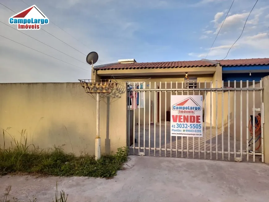 Foto 1 de Casa com 2 Quartos à venda, 59m² em Vila Rivabem, Campo Largo