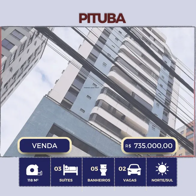 Foto 1 de Apartamento com 3 Quartos à venda, 118m² em Pituba, Salvador