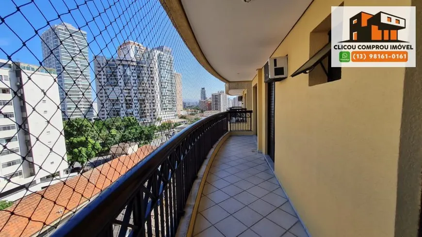 Foto 1 de Apartamento com 2 Quartos à venda, 88m² em Ponta da Praia, Santos