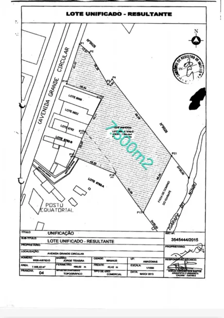 Foto 1 de Lote/Terreno à venda, 7506m² em São José Operário, Manaus