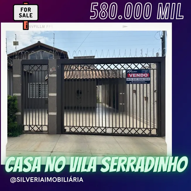Foto 1 de Casa com 3 Quartos à venda, 174m² em Vila Serradinho, Campo Grande