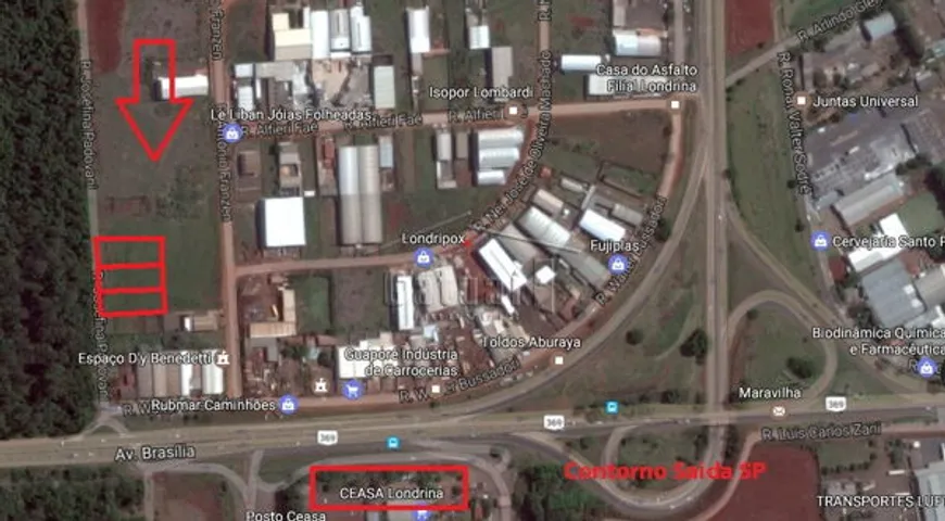 Foto 1 de Lote/Terreno com 1 Quarto à venda, 3600m² em Parque Industrial Buena Vista, Londrina