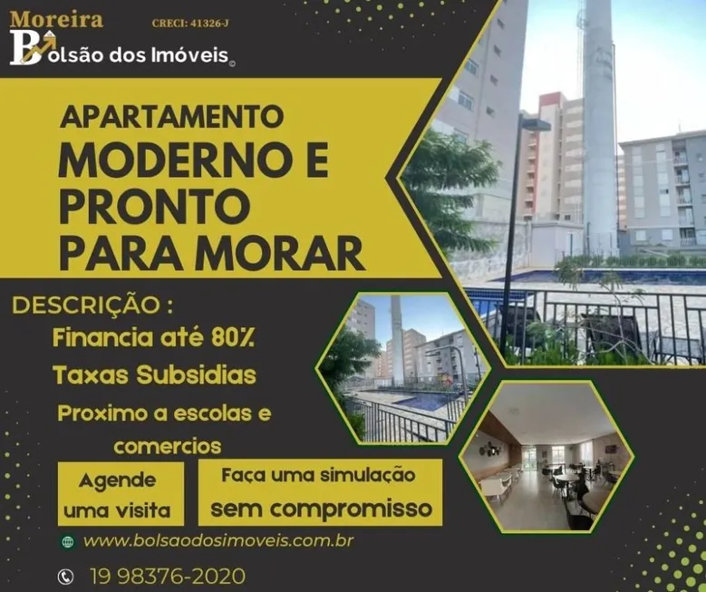 Foto 1 de Apartamento com 2 Quartos à venda, 52m² em , Campinas