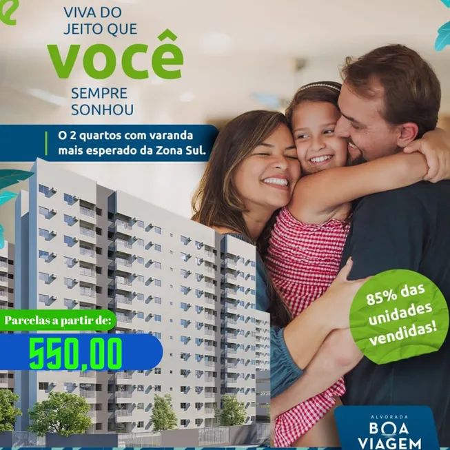 Foto 1 de Apartamento com 2 Quartos à venda, 44m² em Boa Viagem, Recife