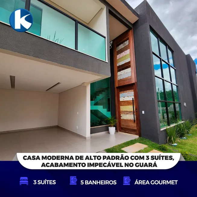 Foto 1 de Casa de Condomínio com 3 Quartos à venda, 268m² em Guara II, Brasília