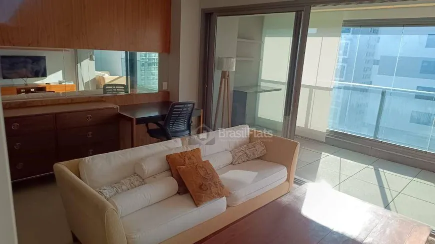 Foto 1 de Flat com 2 Quartos para alugar, 85m² em Brooklin, São Paulo