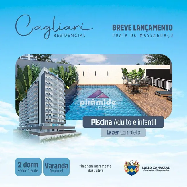 Foto 1 de Apartamento com 2 Quartos à venda, 71m² em Massaguaçu, Caraguatatuba